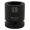 Dynamic 1" Drive Standard Socket, Black Phosphate, Tools 35MM X 1" Drive, 6 Point Standard Length D025035 - alternate 2